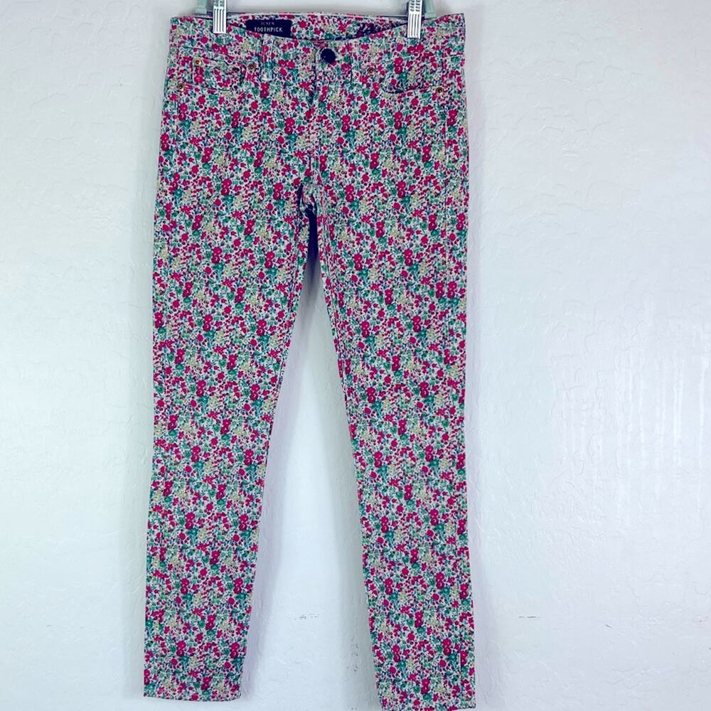 J. Crew Liberty Jeans Womens Size 24 Ankle Floral Toothpick in Emma & Georgina